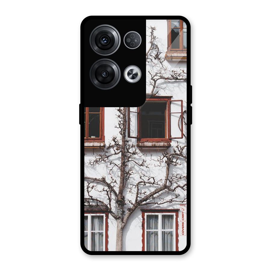 Tree House Glass Back Case for Oppo Reno8 Pro 5G