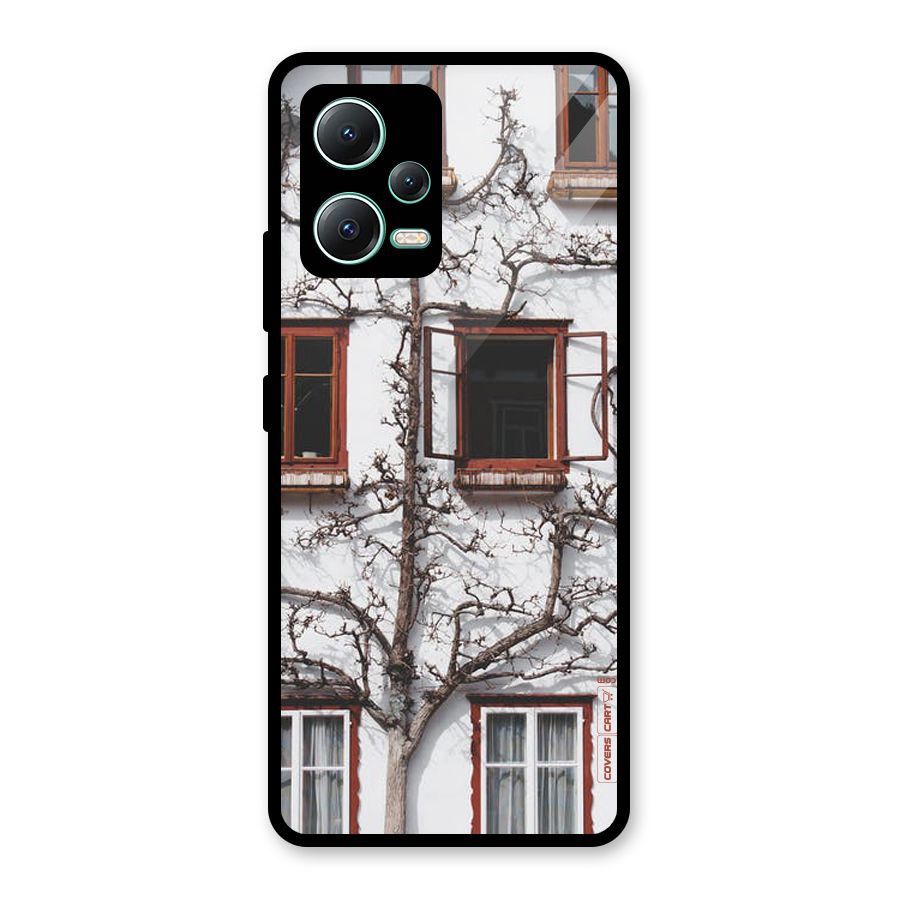 Tree House Glass Back Case for Redmi Note 12 5G