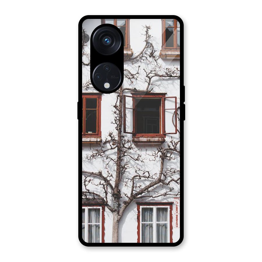 Tree House Glass Back Case for Reno8 T 5G