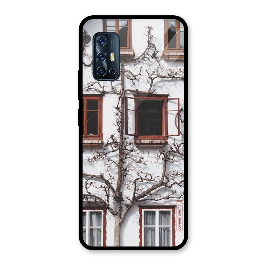 Tree House Glass Back Case for Vivo V17