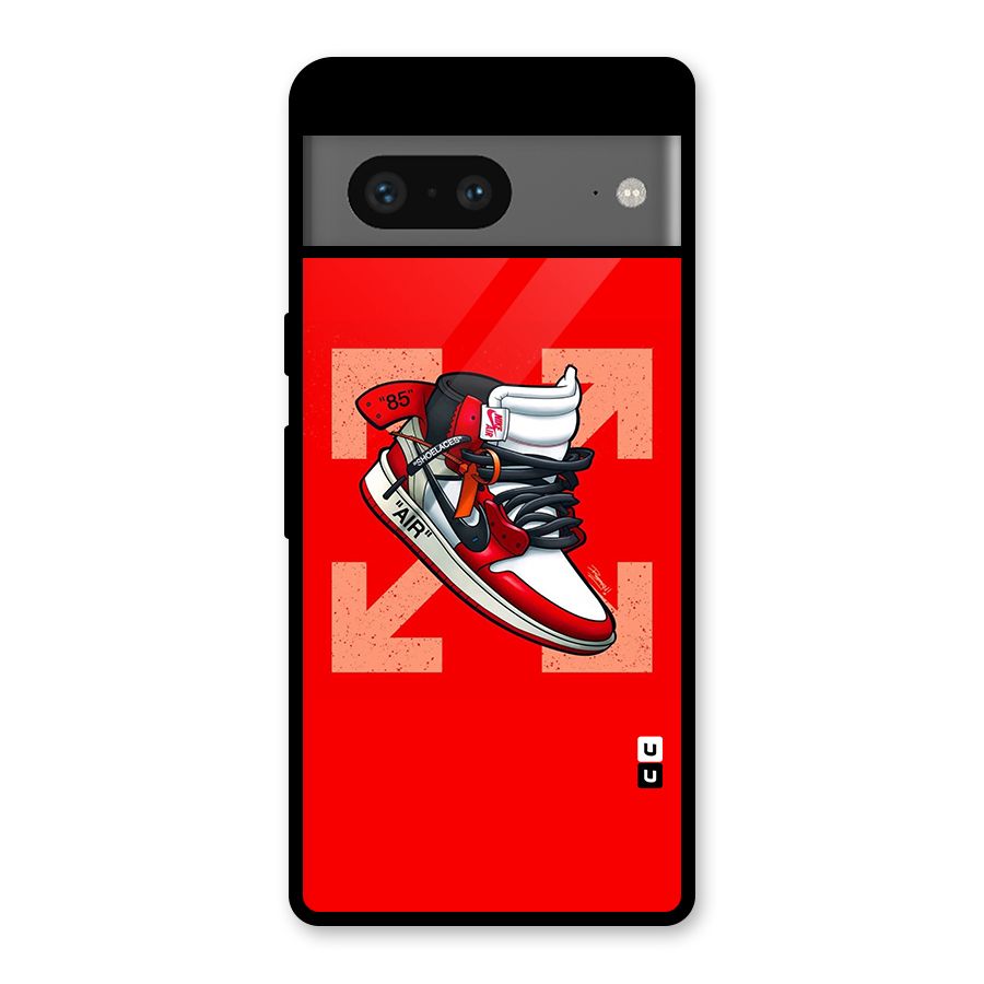 Trendy Air Shoes Glass Back Case for Google Pixel 7