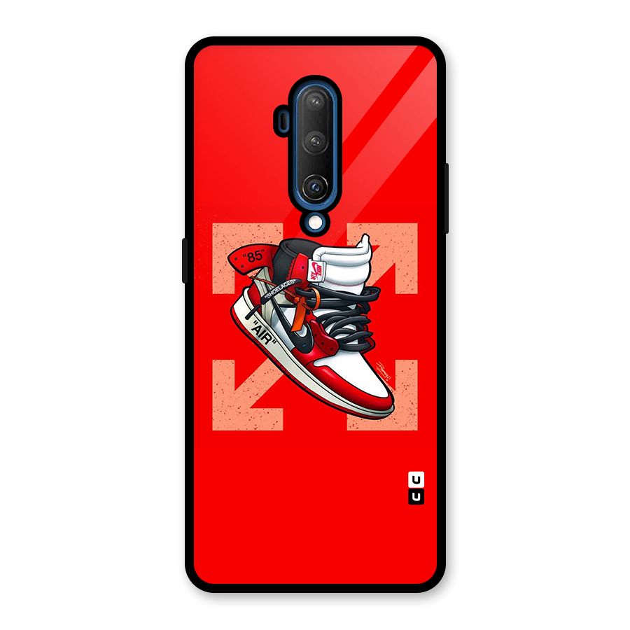 Trendy Air Shoes Glass Back Case for OnePlus 7T Pro