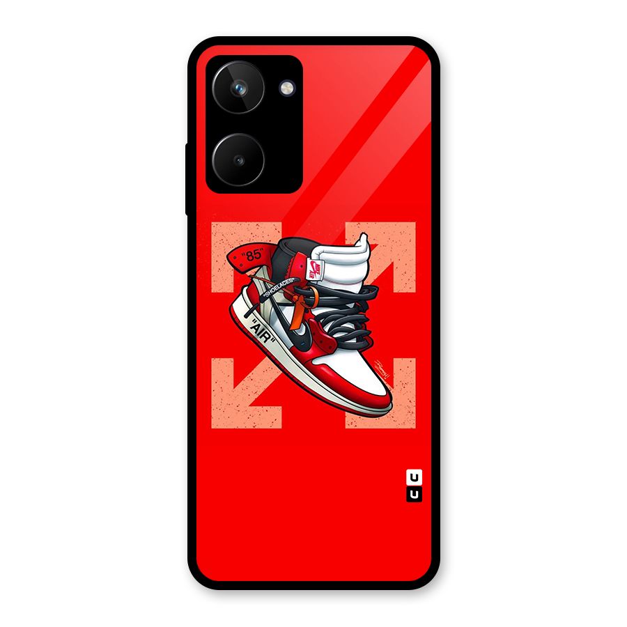 Trendy Air Shoes Glass Back Case for Realme 10
