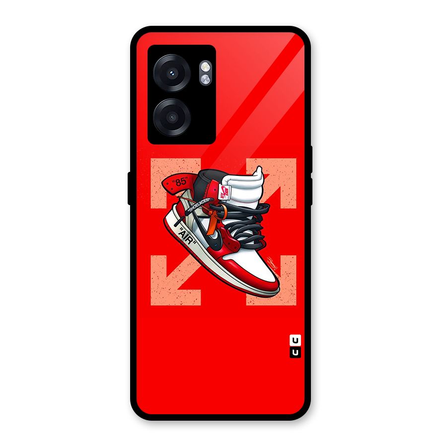 Trendy Air Shoes Glass Back Case for Realme Narzo 50 5G