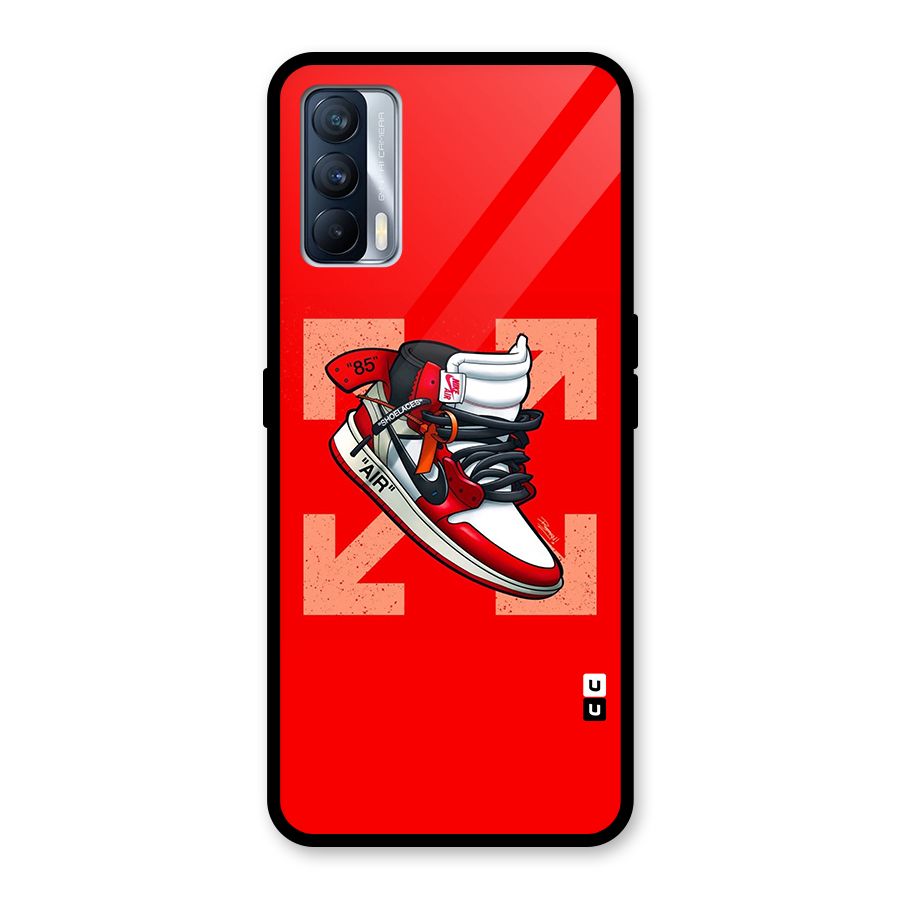 Trendy Air Shoes Glass Back Case for Realme X7