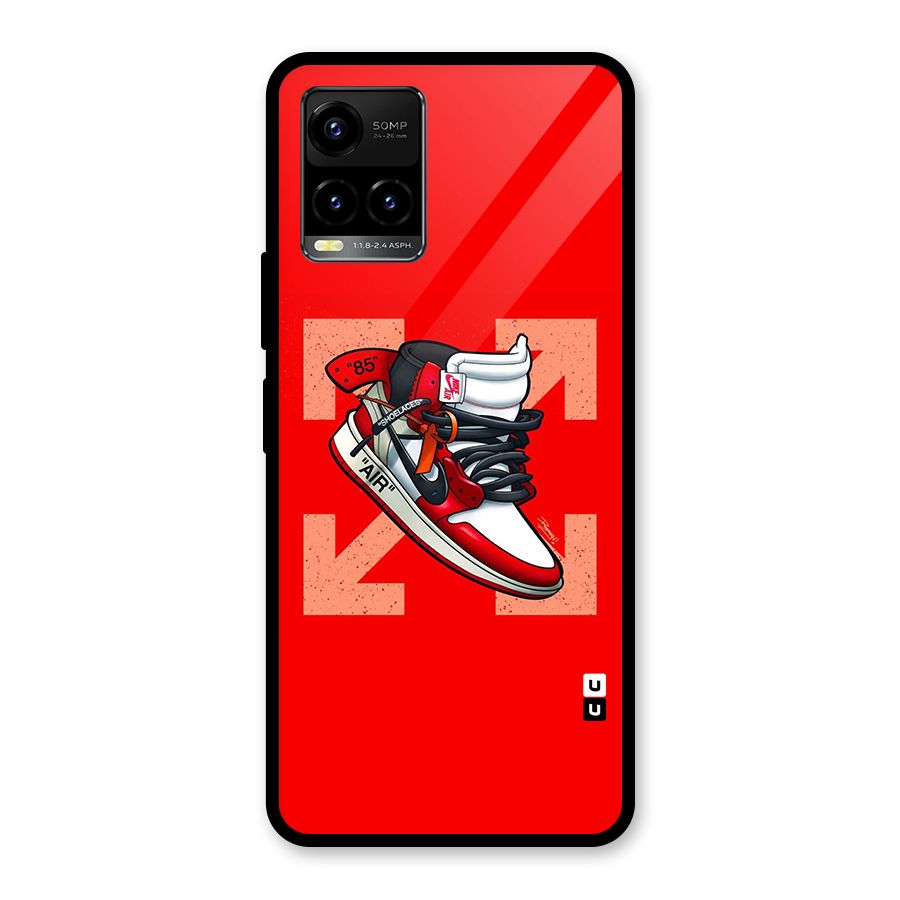 Trendy Air Shoes Glass Back Case for Vivo Y21T