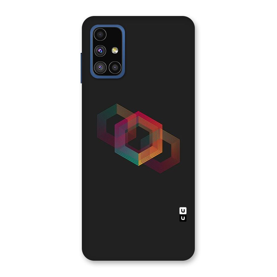 Tri-hexa Colours Back Case for Galaxy M51