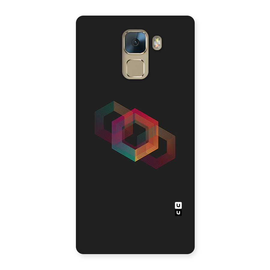 Tri-hexa Colours Back Case for Huawei Honor 7