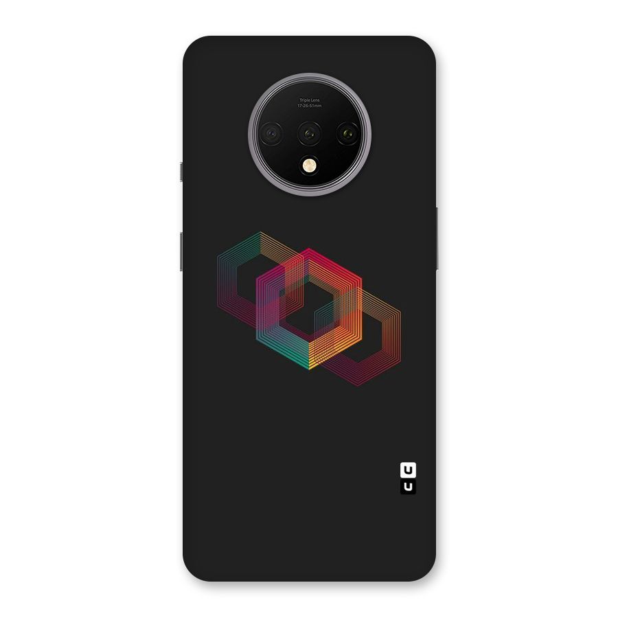Tri-hexa Colours Back Case for OnePlus 7T