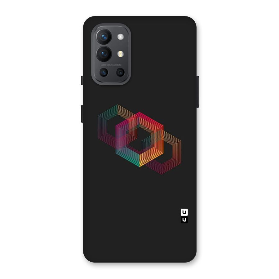 Tri-hexa Colours Back Case for OnePlus 9R