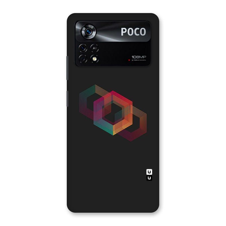 Tri-hexa Colours Back Case for Poco X4 Pro 5G