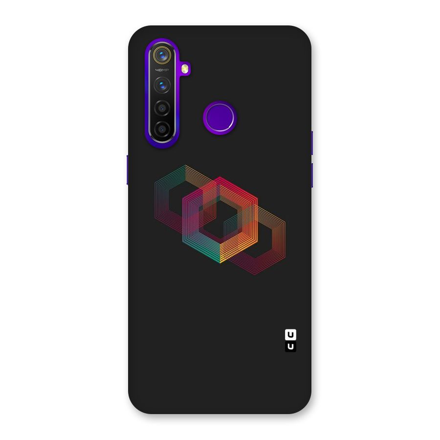 Tri-hexa Colours Back Case for Realme 5 Pro