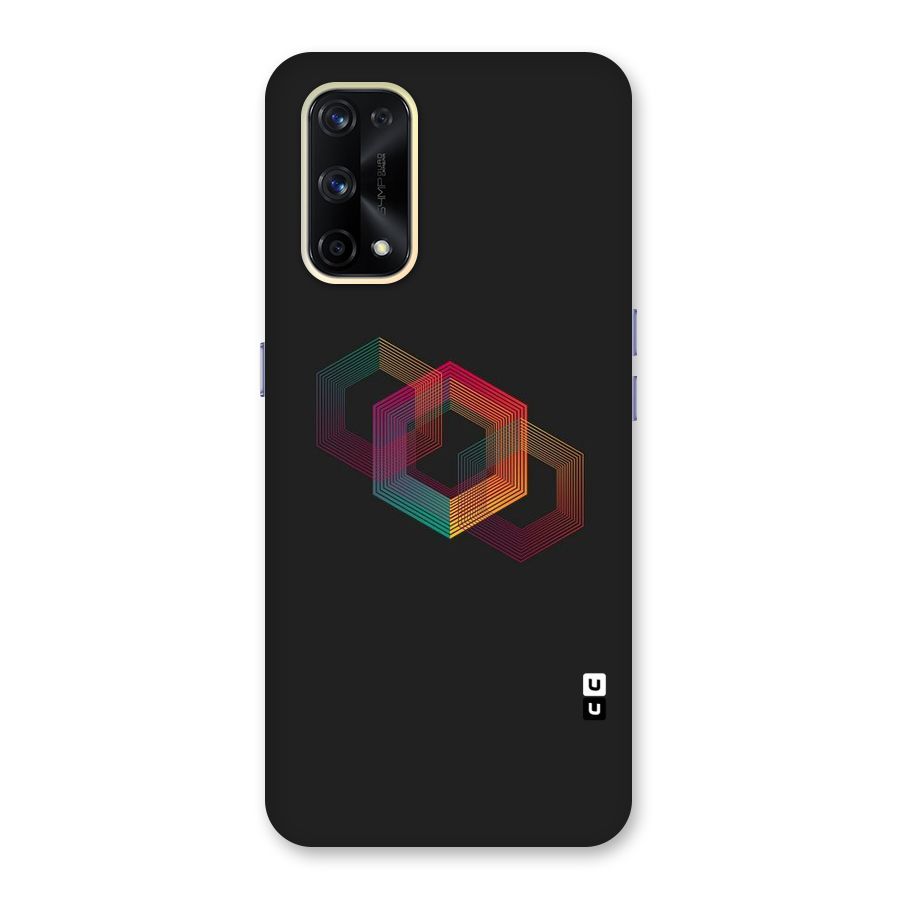 Tri-hexa Colours Glass Back Case for Realme X7 Pro