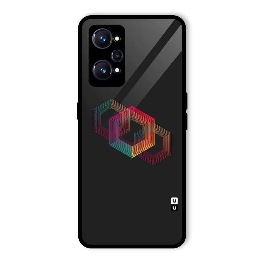 Tri-hexa Colours Glass Back Case for Realme GT Neo2