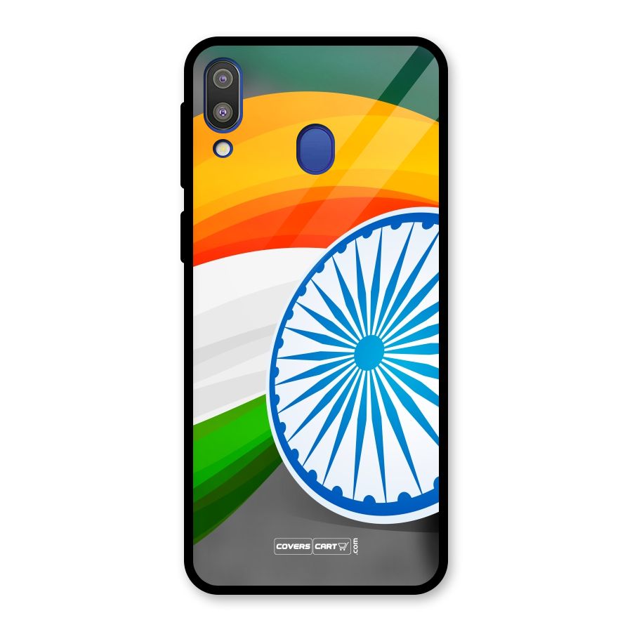 Tri Color Glass Back Case for Galaxy M20