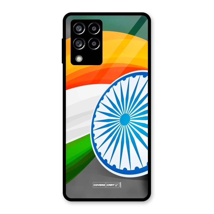 Tri Color Glass Back Case for Galaxy M53 5G