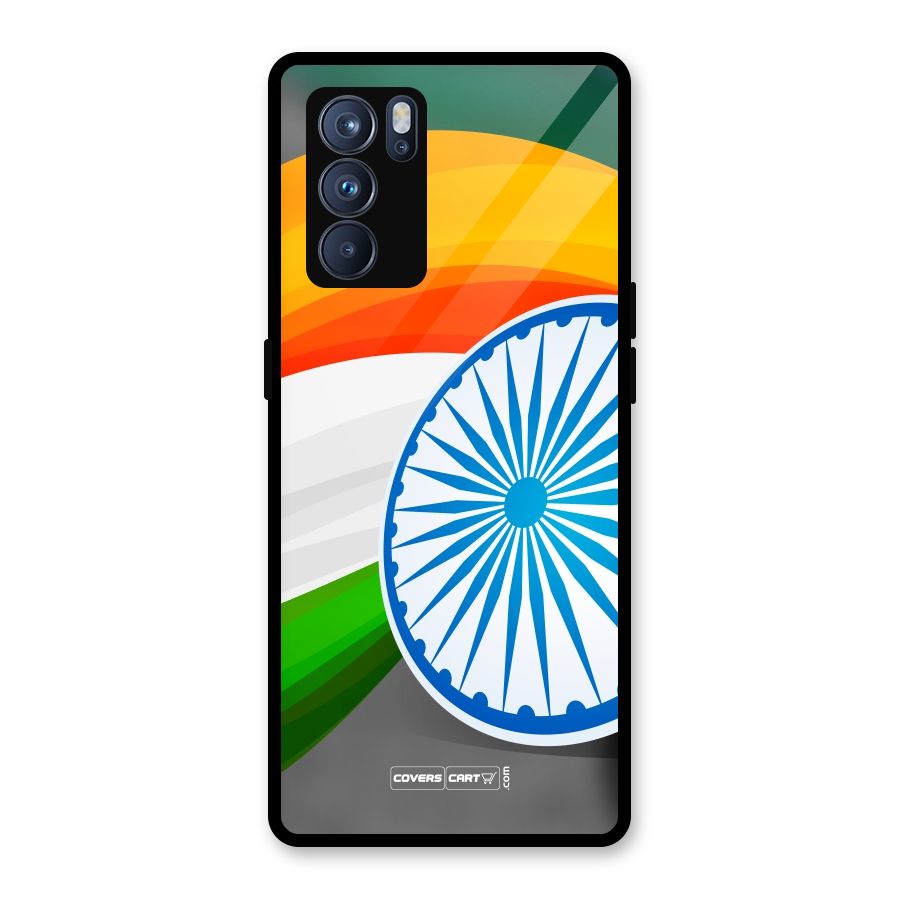 Tri Color Glass Back Case for Oppo Reno6 Pro 5G