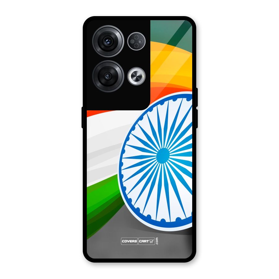 Tri Color Glass Back Case for Oppo Reno8 Pro 5G