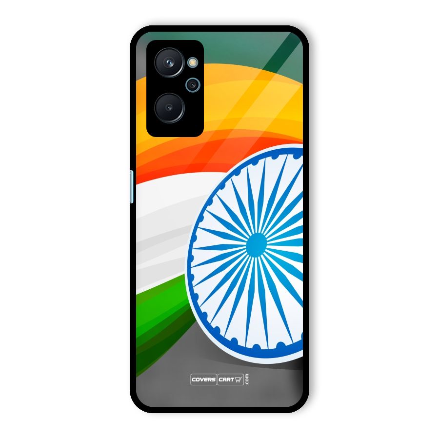 Tri Color Glass Back Case for Realme 9i