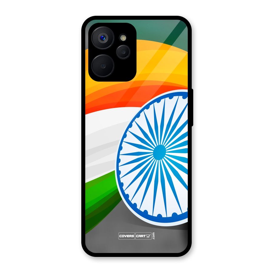 Tri Color Glass Back Case for Realme 9i 5G