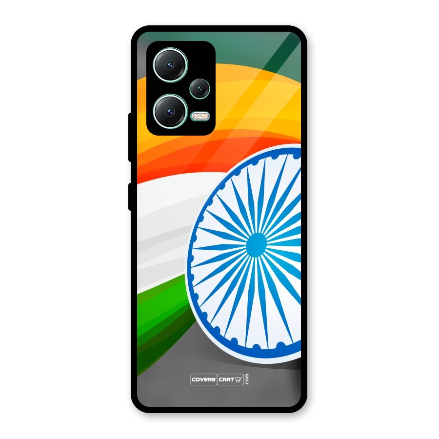 Tri Color Glass Back Case for Redmi Note 12 5G