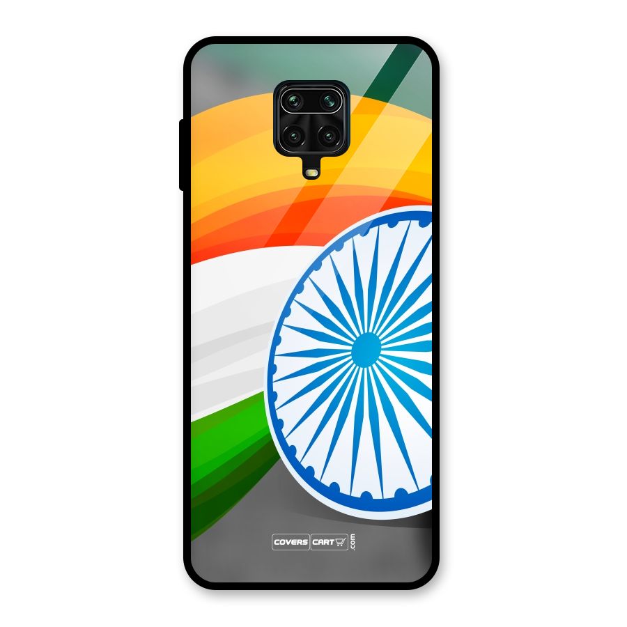 Tri Color Glass Back Case for Redmi Note 9 Pro Max