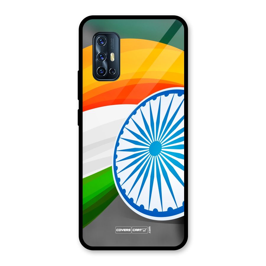 Tri Color Glass Back Case for Vivo V17