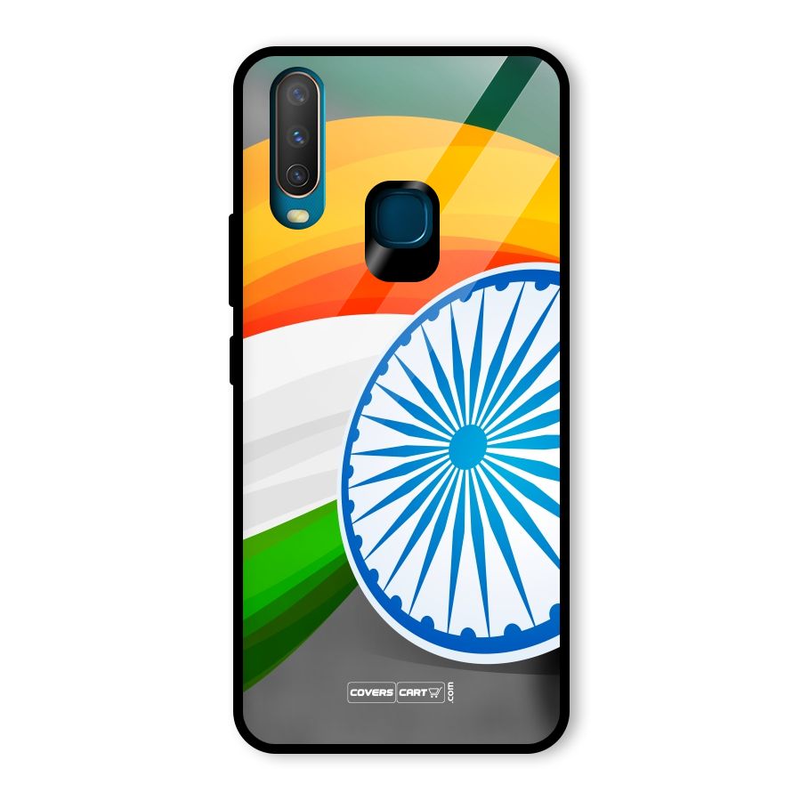 Tri Color Glass Back Case for Vivo Y17
