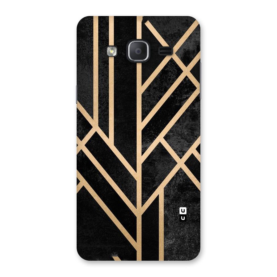 Tri Lines Gold Back Case for Galaxy On7 2015