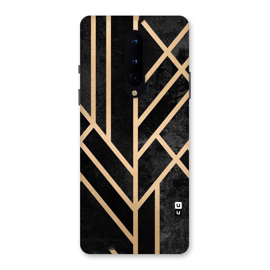 Tri Lines Gold Back Case for OnePlus 8