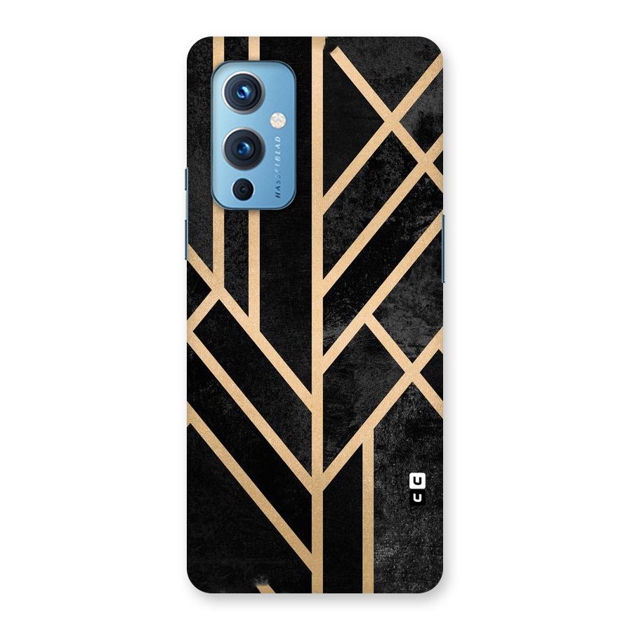 Tri Lines Gold Back Case for OnePlus 9