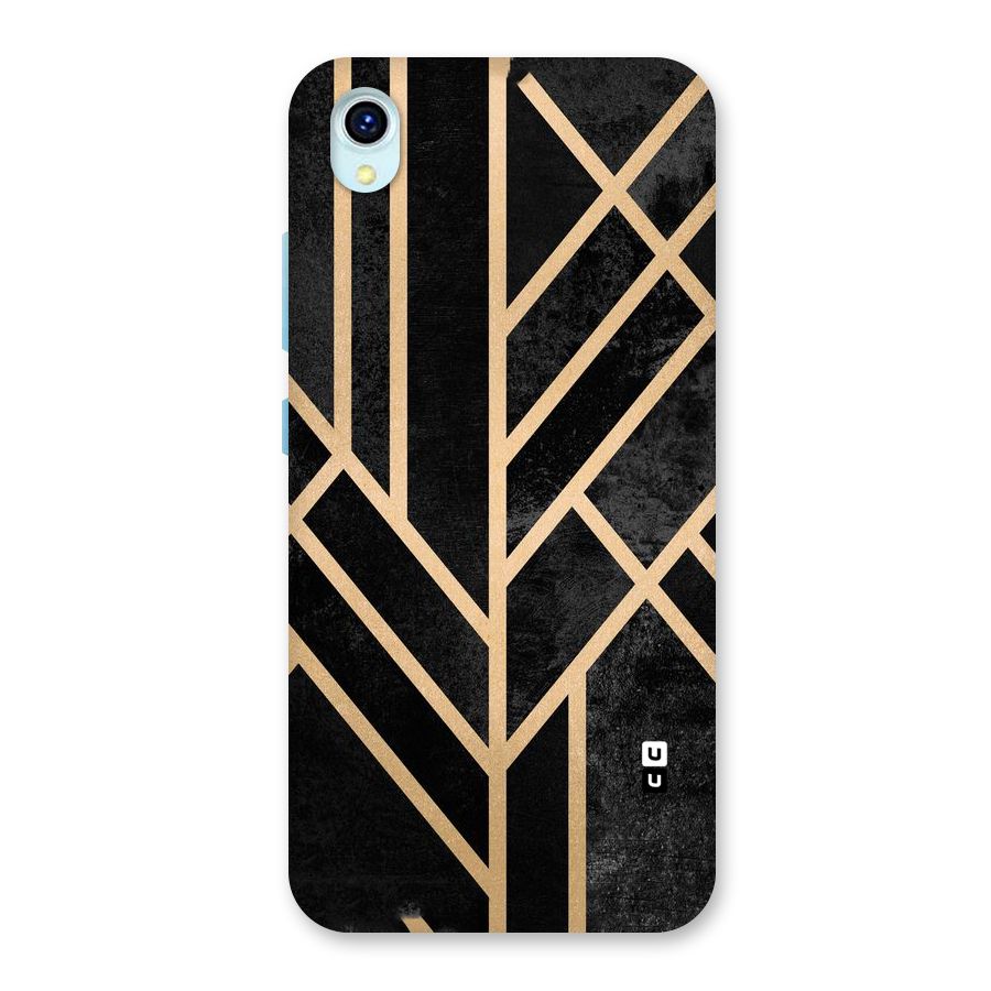 Tri Lines Gold Back Case for Vivo Y1s