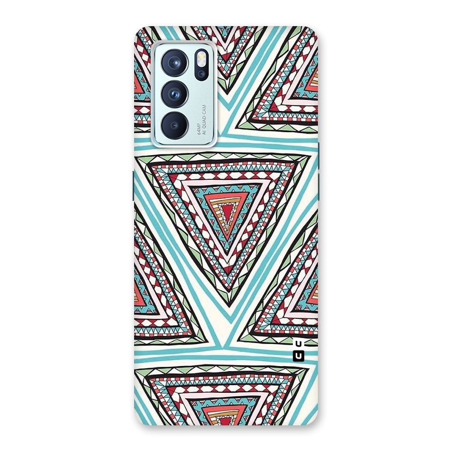 Triangle Abstract Mode Back Case for Oppo Reno6 Pro 5G