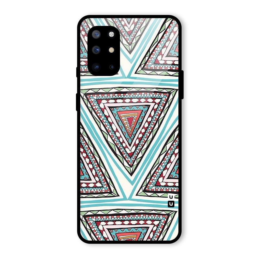 Triangle Abstract Mode Glass Back Case for OnePlus 8T