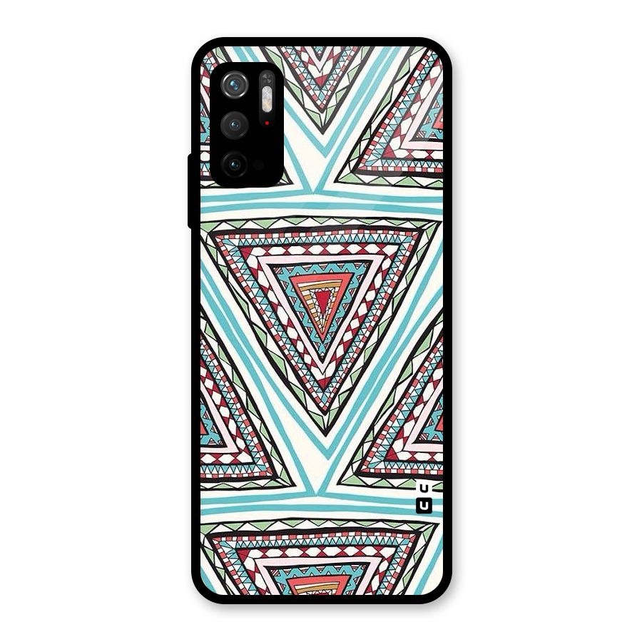 Triangle Abstract Mode Glass Back Case for Poco M3 Pro 5G