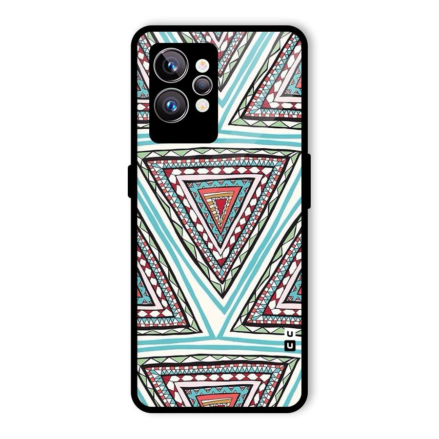Triangle Abstract Mode Glass Back Case for Realme GT2 Pro