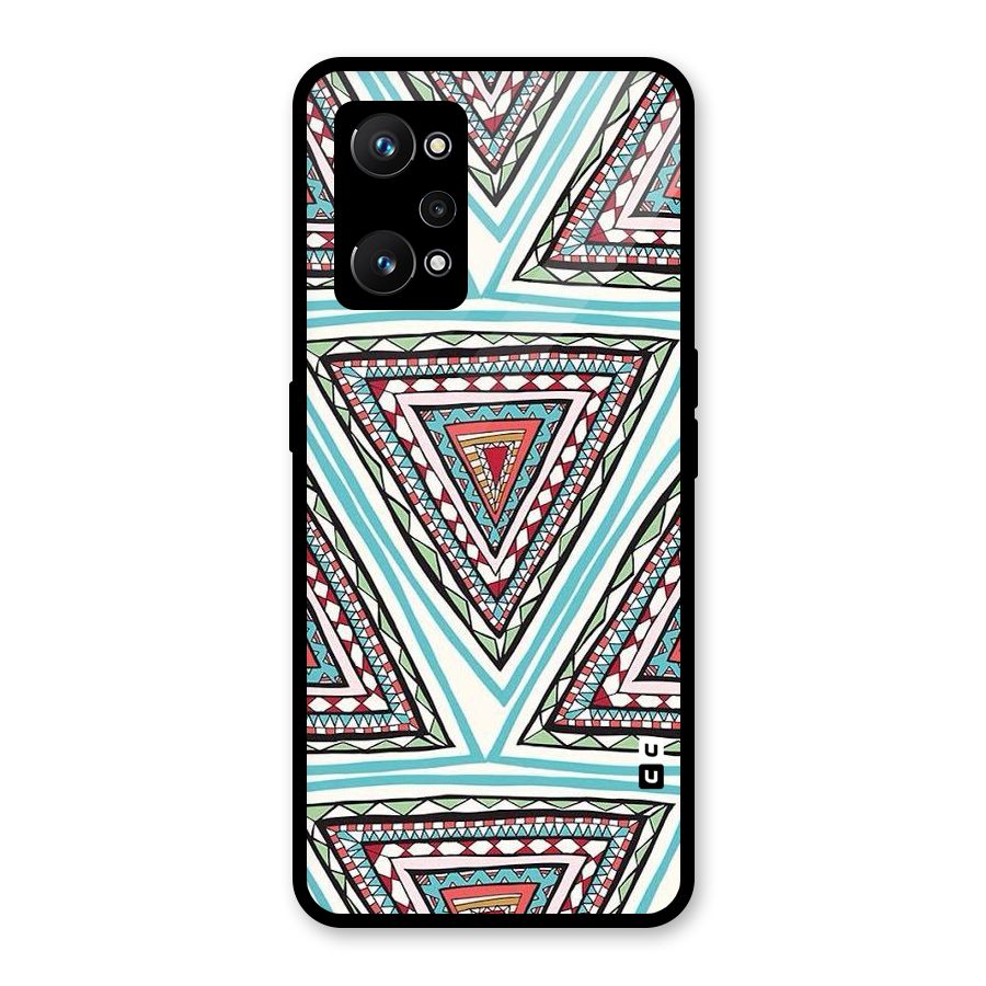 Triangle Abstract Mode Glass Back Case for Realme GT Neo 3T