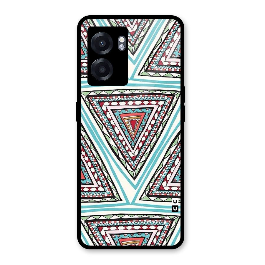 Triangle Abstract Mode Glass Back Case for Realme Narzo 50 5G