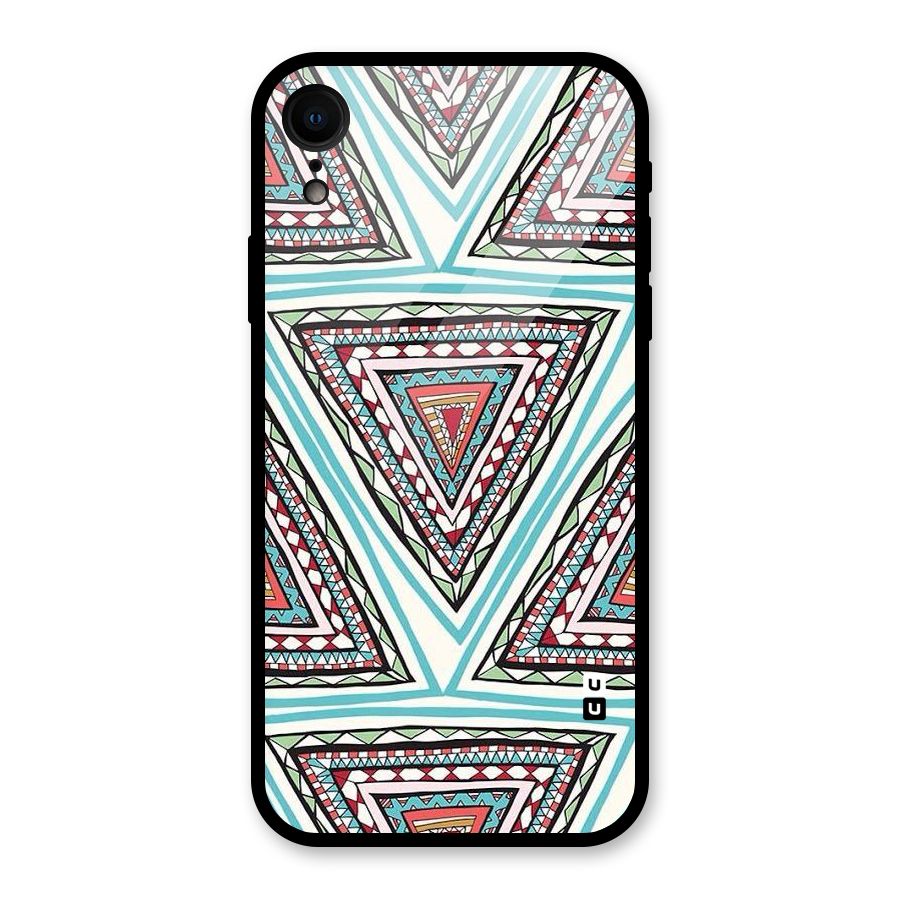 Triangle Abstract Mode Glass Back Case for XR