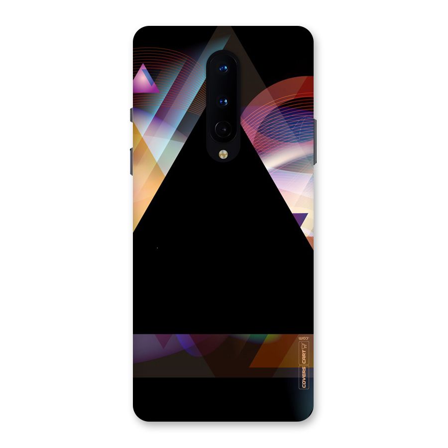 Triangle Black Abstract Back Case for OnePlus 8
