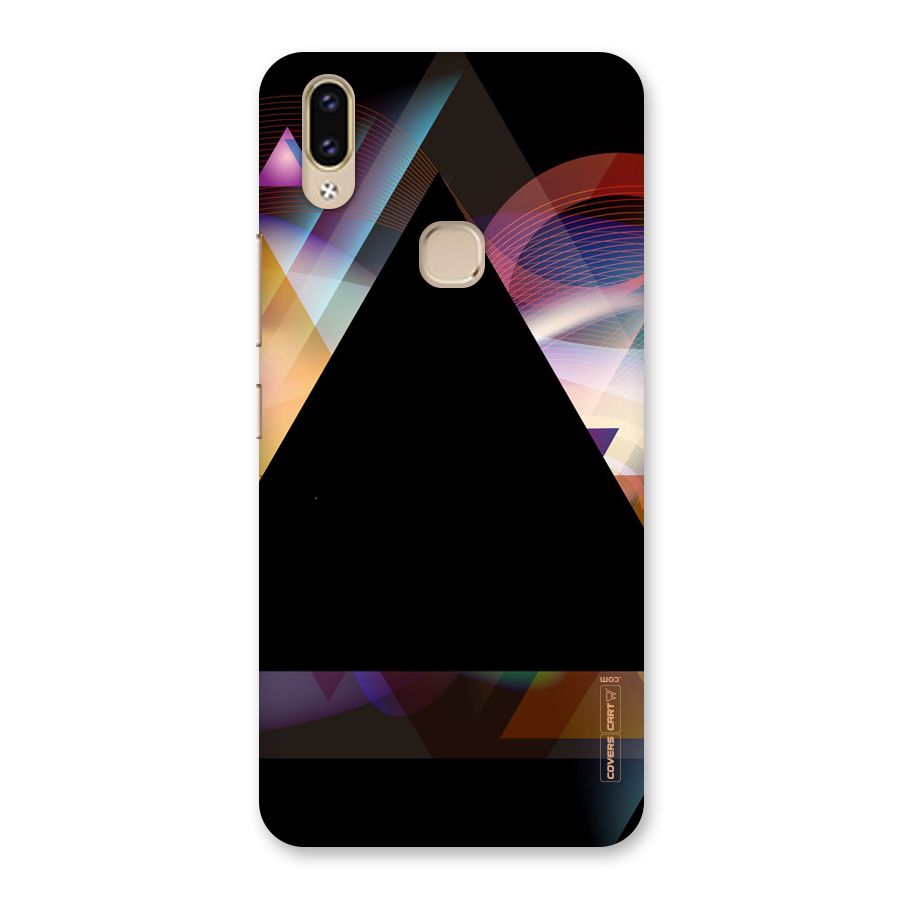 Triangle Black Abstract Back Case for Vivo V9 Youth