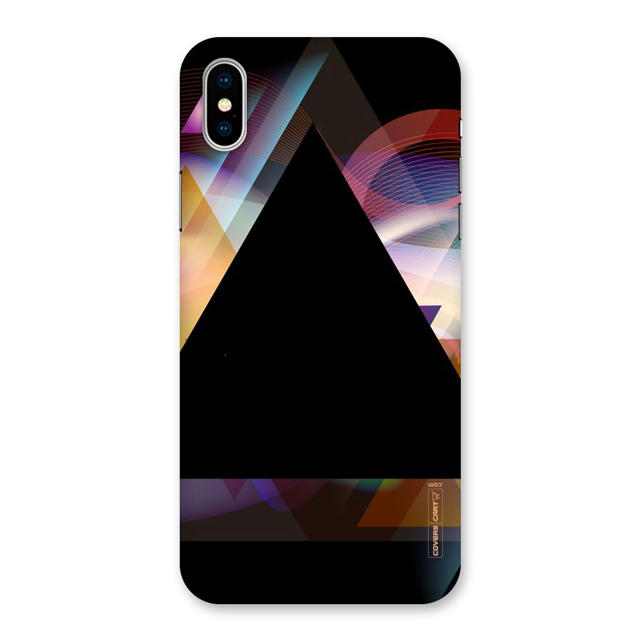 Triangle Black Abstract Back Case for iPhone XS