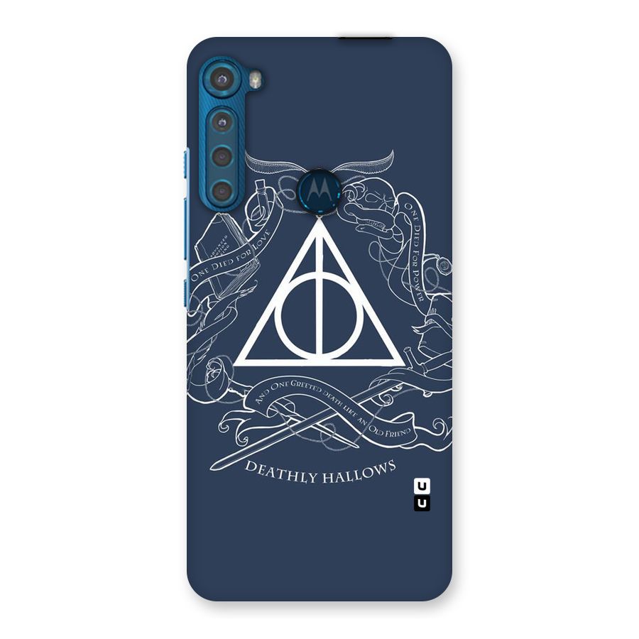 Triangle Blue Back Case for Motorola One Fusion Plus