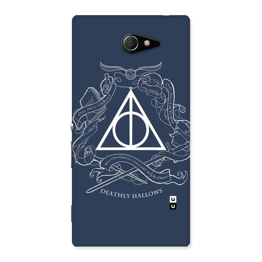 Triangle Blue Back Case for Sony Xperia M2