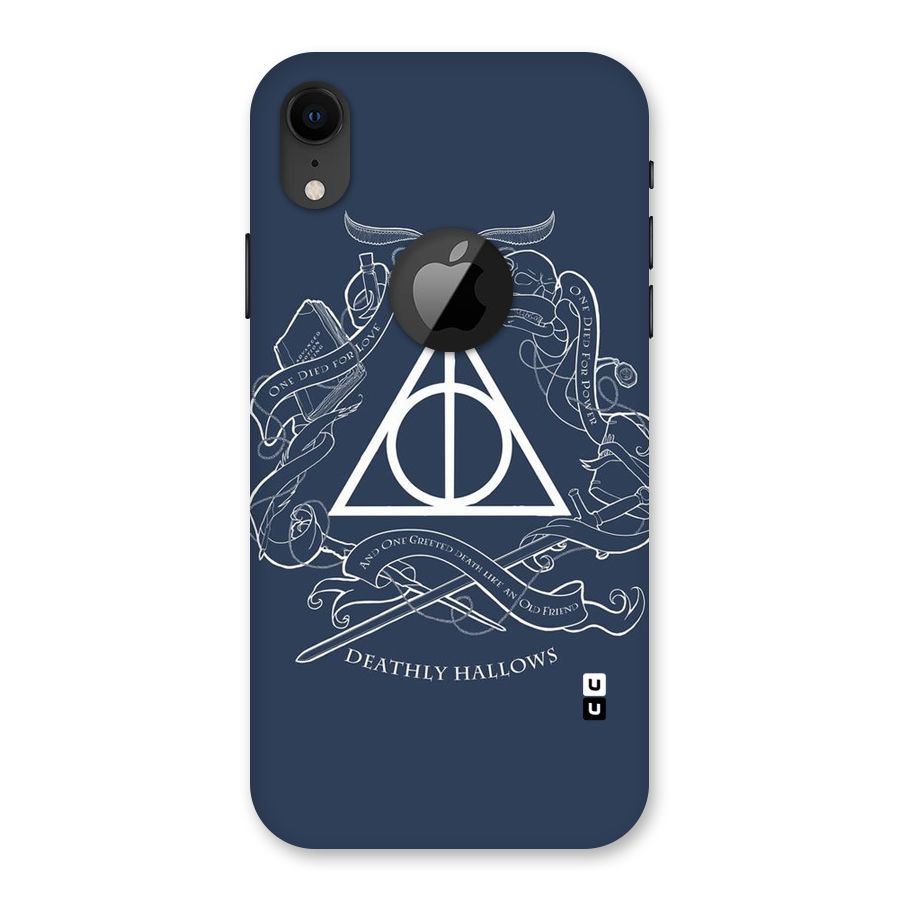 Triangle Blue Back Case for iPhone XR Logo Cut