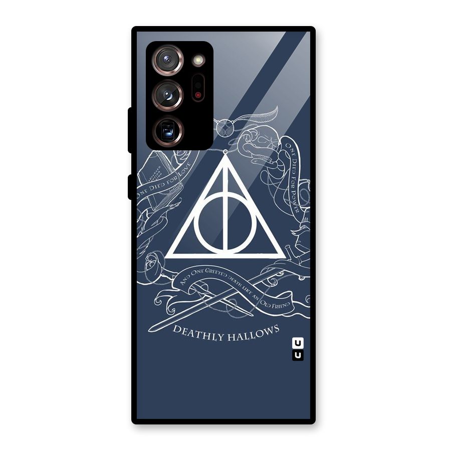 Triangle Blue Glass Back Case for Galaxy Note 20 Ultra 5G