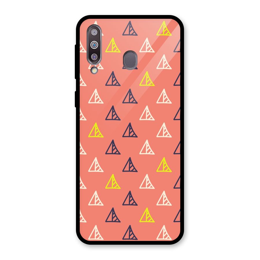 Triangular Boho Pattern Glass Back Case for Galaxy M30