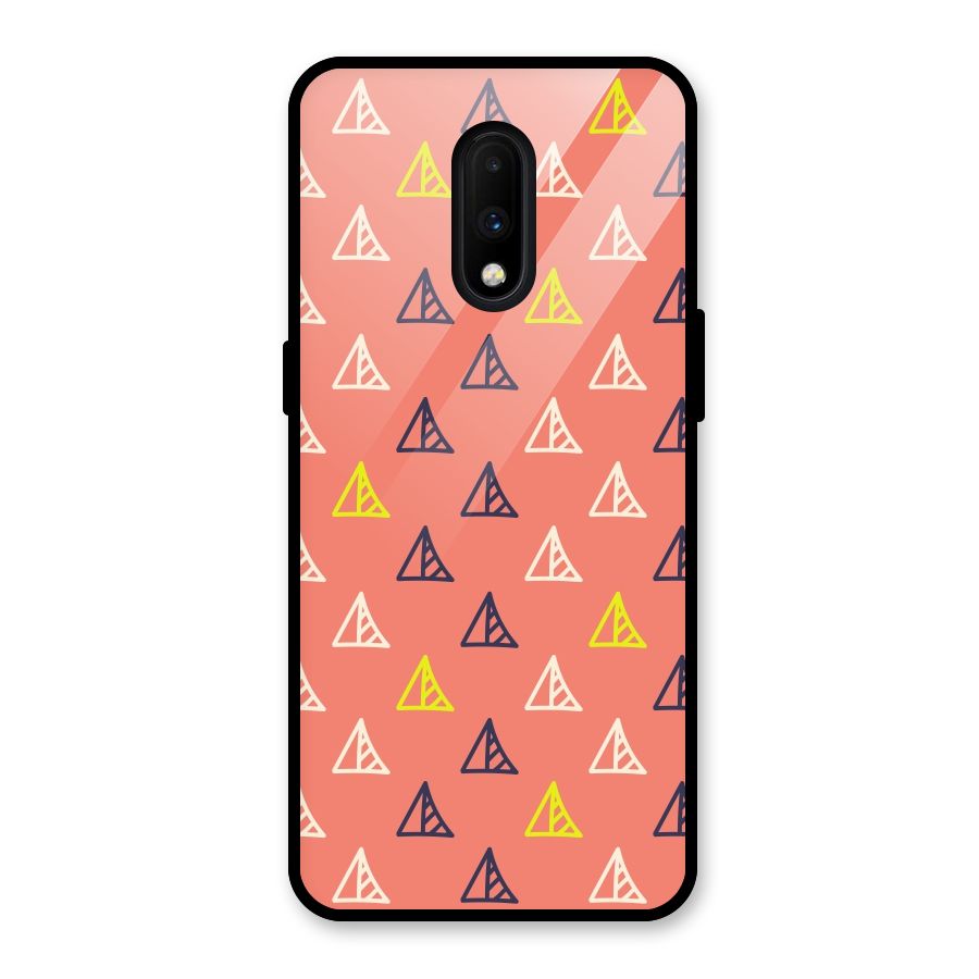 Triangular Boho Pattern Glass Back Case for OnePlus 7