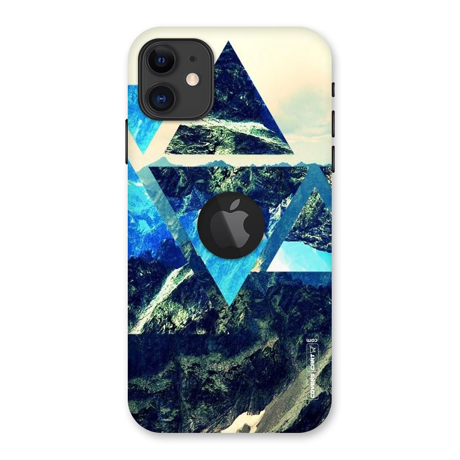 Triangular View Back Case for iPhone 11 Logo Cut