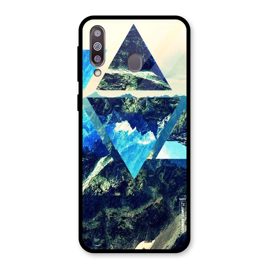 Triangular View Glass Back Case for Galaxy M30